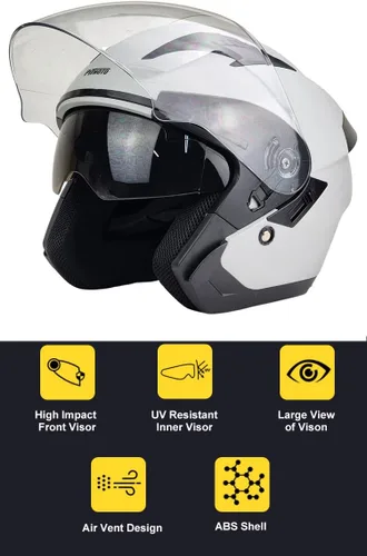 Miniatura 8 de Casco de moto abierto DOT, modelo PM-768