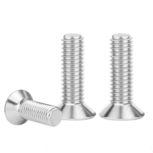 Miniatura 20 de Tornillos de cabeza plana M4 de 0.787 in, tornillo y perno de cabeza plana M4-0.028x0.787 in, pernos avellanados de acero inoxidable, accionamiento