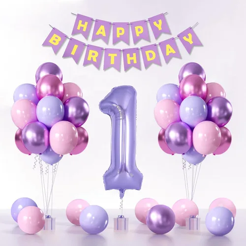 Miniatura 14 de 13th Birthday Decorations For Girls -12 Inch Pastel Balloons, 32 Inch Pink 13 Balloon, 3D Butterflies Stickers, Happy Birthday Banner For Teen Girl