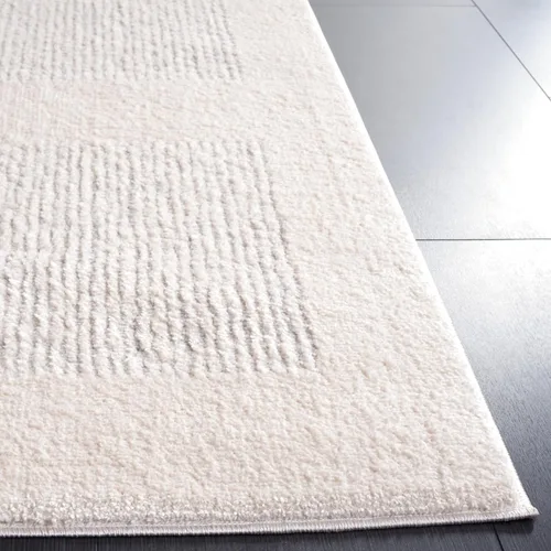 Miniatura 6 de SAFAVIEH Melody Collection - Alfombra de pasillo de 2 pies 2 pulgadas x 8 pies, color marfil y gris, diseño moderno, ideal para zonas de alto