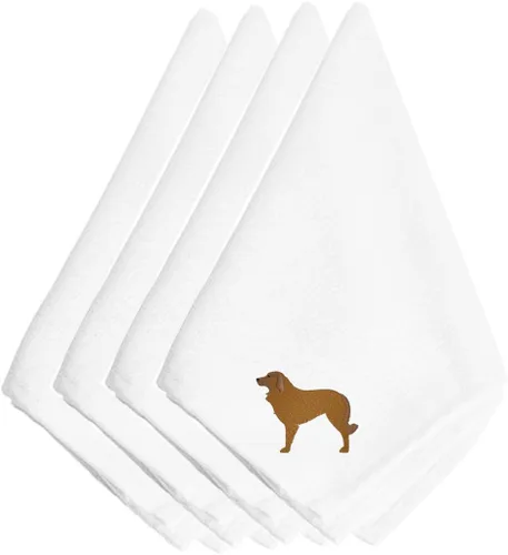 Miniatura 17 de Caroline's Treasures BB3448NPKE Affenpinscher - Juego de 4 servilletas bordadas, lavables, suaves, duraderas, servilletas de mesa para hotel