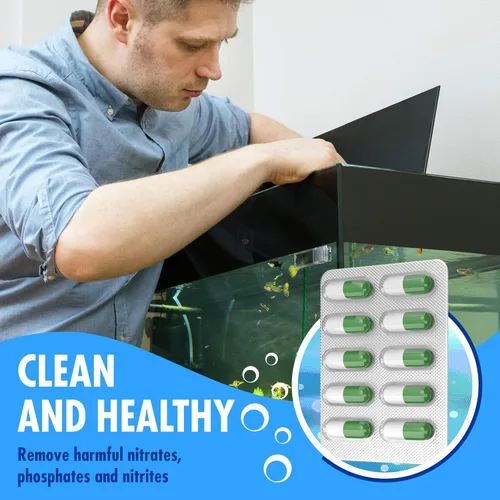 Miniatura 4 de Bio Starter - Limpiador de agua para acuario, digestor de exceso de nutrientes que hace que el agua sea saludable, reduce la cantidad de nitrito