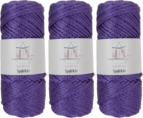 Miniatura 67 de Makromecity, Cordón de macramé de poliéster de 2 mm x 38 m (125 yardas) 2 mm de polipropileno, cordón de macramé para crochet, bolsas de macramé
