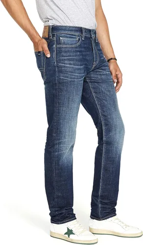 Miniatura 2 de Buffalo David Bitton Ben - Jeans de mezclilla cónicos relajados para hombre