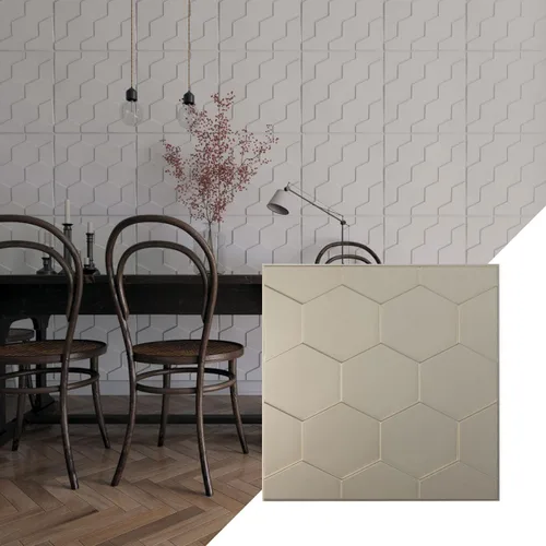 Miniatura 19 de Ekena Millwork WP20X20HBWH 19 5/8 pulgadas de ancho x 19 5/8 pulgadas de alto Panal EnduraWall Decorativo 3D Panel de Pared Cubre 2.67 pies cuadrados