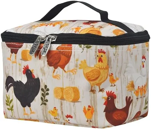 Miniatura 19 de NGIL Bolsa de cosméticos de viaje, bolsa organizadora de maquillaje para mujeres y niñas, Azul Rey Diamantina, Casual