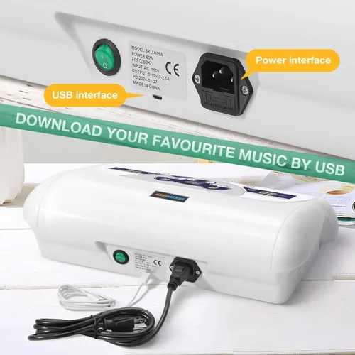 Miniatura 7 de veicomtech Máquina de desintoxicación de baño de pies iónico, máquina de desintoxicación de pies para 2 usuarios, spa iónico de pies para el hogar