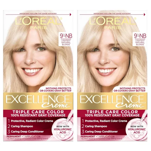 Miniatura 25 de L'Oreal Paris Excellence Crème - Tinte permanente para el cabello, color de cabello de triple cuidado, complejo Pro-Keratine para una cobertura