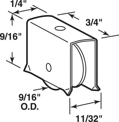 Miniatura 2 de Prime-Line G 3035 - Ensamblaje de rodillo deslizante de acero para ventana corrediza de 9/16 pulgadas de diámetro (paquete de 2), color plateado