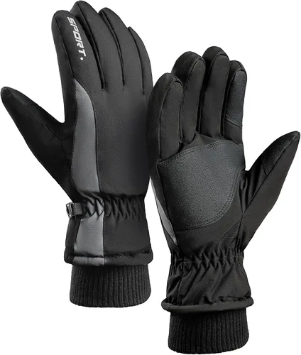 Guantes de esquí Guantes de invierno impermeables y transpirables para clima frío, guantes de nieve para hombres y mujeres