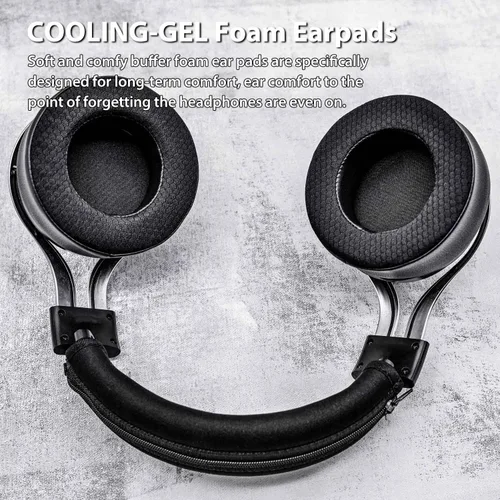 Miniatura 4 de TRANSTEK Almohadillas de repuesto compatibles con auriculares LucidSound LS20 LS25 LS30 LS40, almohadillas con espuma viscoelástica de alta densidad