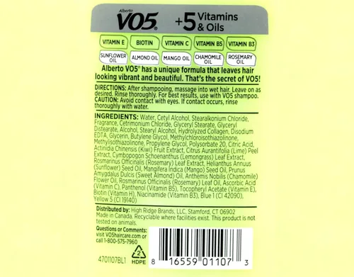 Miniatura 5 de Herbal Escapes - Acondicionador para exprimir Kiwi Lime de Alberto Vo5, 15 onzas