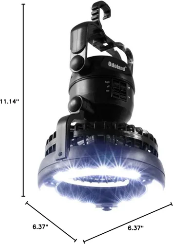 Miniatura 8 de Odoland Linterna de camping LED portátil con ventilador de techo - Emergencia de huracán