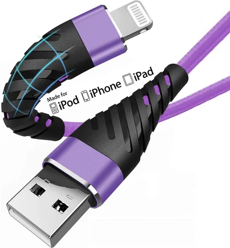 Miniatura 14 de Cable de carga para iPhone de 3 pies para [certificado MFi de Apple], (paquete de 2) cable Lightning CyvenSmart de 3 pies, cable de carga rápida