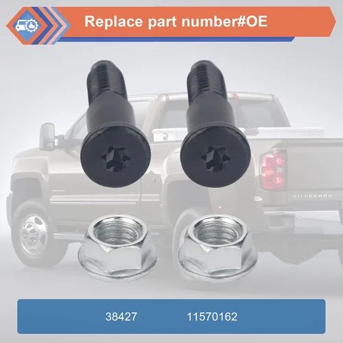 Miniatura 2 de 2 piezas de cerrojo para puerta trasera compatible con Chevy Cadilac GMC Vehicle 1999-2014 Avalanche Silverado, 2002-2009 Escalade, 1999-2014 Sierra