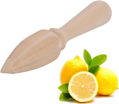 Miniatura 3 de FLEXMAN Wooden Lemon Squeezer Reamer, Multi Purpose Useful Manual Citrus Squeezer, Lemon Hand Juicer, Lime Squeezer for Lemons, Limes, Oranges