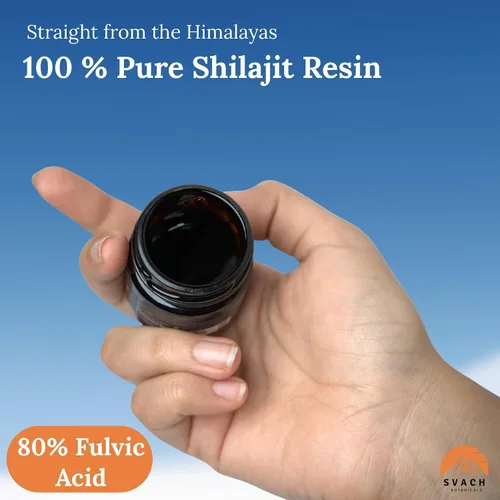 Miniatura 5 de Resina Shilajit – 1.41 onzas (100 porciones) 80% ácido fúlvico – probado en laboratorio – grado oro del Himalaya para hombres y mujeres de alta