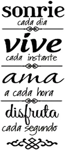 Sonrie Vive AMA - Calcomanía de pared para decoración del hogar, reglas familiares españolas, calcomanías artísticas (23.6 x 7.8 pulgadas)