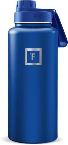 Miniatura 41 de IRON °FLASK Frasco de hidratación para acampar y senderismo con pajilla, botella de agua deportiva de acero inoxidable con aislamiento de boca