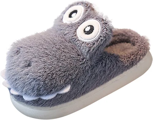 Size 9 Girls Slippers Girls Boys Home Slippers Warm House Slippers for Toddler Lined Dolphin Girl Sandals