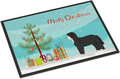 Miniatura 26 de Caroline's Treasures CK3799MAT Akita Shepherd - Tapete de árbol de Navidad de 18 x 27 pulgadas, tapete para puerta delantera, interior y exterior