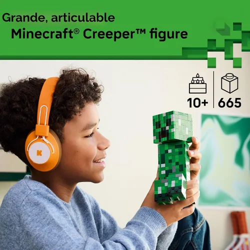 Miniatura 2 de LEGO Minecraft The Creeper - Juguete de construcción para niños, juguete de Minecraft para niños y niñas, a partir de 10 años, decoración