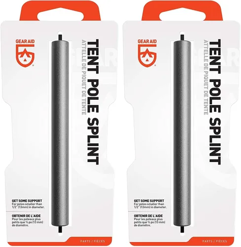 Miniatura 4 de GEAR AID Férula para poste de tienda, manga de reparación de poste de tienda de aluminio, pieza de repuesto para postes de tienda rotos o doblados