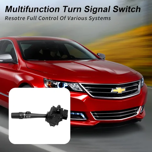Miniatura 6 de Interruptor de señal de giro multifunción, compatible con Chevy Impala 2006-2013, Impala Limited 2014-2016, Monte Carlo 2006-2007 - Control