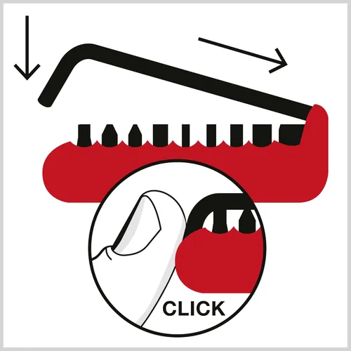 Miniatura 5 de PB Swiss Tools Multiherramienta para bicicleta PB 470 100% fabricada en Suiza, herramienta de bolsillo con brocas, llave Allen, adaptador de Negro