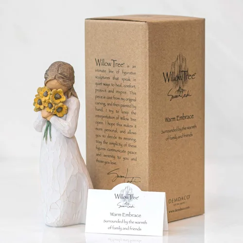 Miniatura 7 de Willow Tree Abrazo cálido, rodeado de la calidez de la familia y amigos, un regalo para celebrar amistades o aquellos que aman las flores, figura