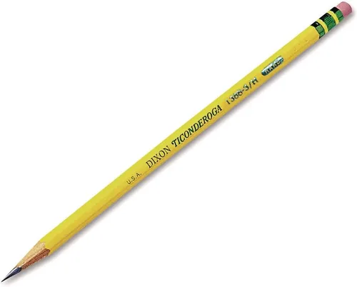 Miniatura 15 de Ticonderoga Lápices de madera, preafilados, 2 HB suaves, amarillos, 12