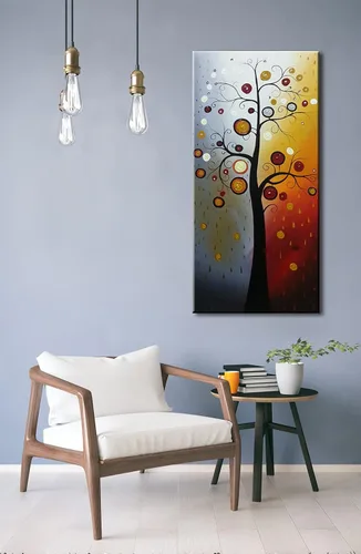 Miniatura 4 de Wieco Art Pintura al óleo floral grande sobre lienzo, arte de pared listo para colgar para sala de estar, dormitorio, decoración del hogar, moderno