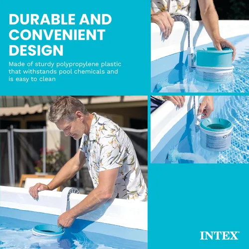 Miniatura 5 de Intex Deluxe Limpiador automático de superficie para piscina montado en pared - 800 GPH+