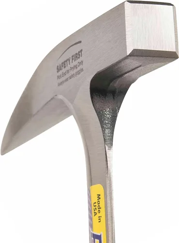Miniatura 4 de ESTWING Rock Pick - Martillo geológico de 13 onzas con cara lisa y agarre de cuero genuino - E13P