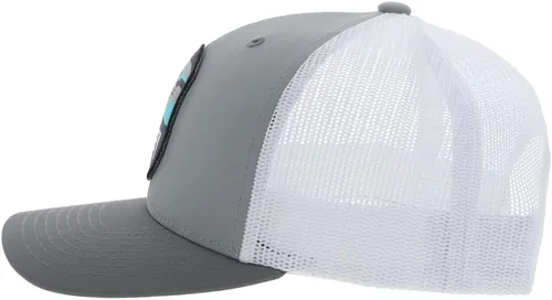 Miniatura 2 de HOOEY Cheyenne Gorra ajustable de malla con parche de camionero (grisblanco), GrisBlanco