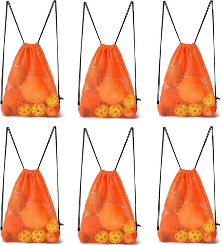 Miniatura 55 de GSE Games & Sports Expert Bolsa de malla con cordón para béisbol, pelotas de pickleball, pelotas de golf, gimnasio, equipo de natación, lavandería