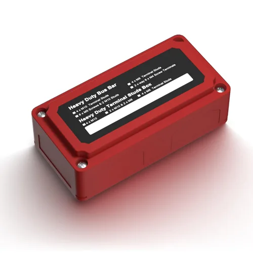 Miniatura 9 de IZTOSS Barra de autobús de 12 V, resistente al agua, bloque de distribución de energía con 4 pernos de terminal de 5/16 pulgadas (M8), barra de bus