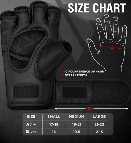 Miniatura 5 de RDX Guantes de MMA para mujer Grappling Artes Marciales Sparring Saco de boxeo Jaula Lucha Maya Hide Mitones de cuero Combate Training