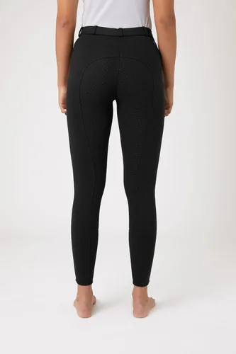 Miniatura 4 de HORZE Active - Pantalones de asiento completo con agarre de silicona para mujer Cintura de tiro medio con bolsillo frontal