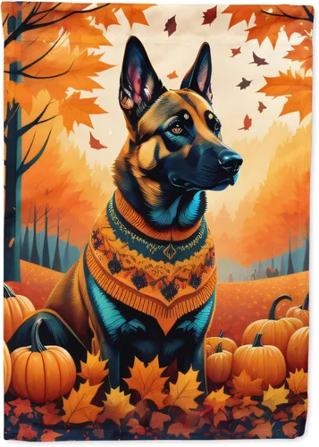Miniatura 73 de Caroline's Treasures DAC1001GF Affenpinscher - Bandera decorativa para jardín de otoño, decoración para patio exterior, patio, parterres