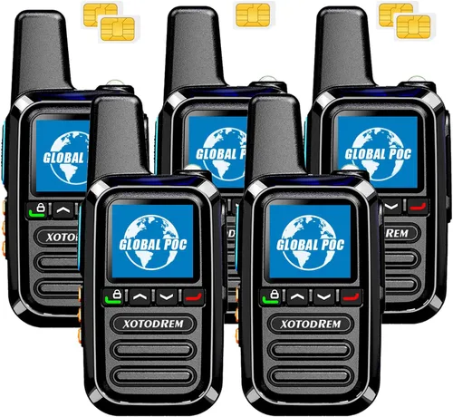 Miniatura 10 de Walkie Talkies gratuitos de por vida global Rango ilimitado 4G LTE PoC (Push-to-Talk Over Cellular) Radios nacionales PTT bidireccionales de larga