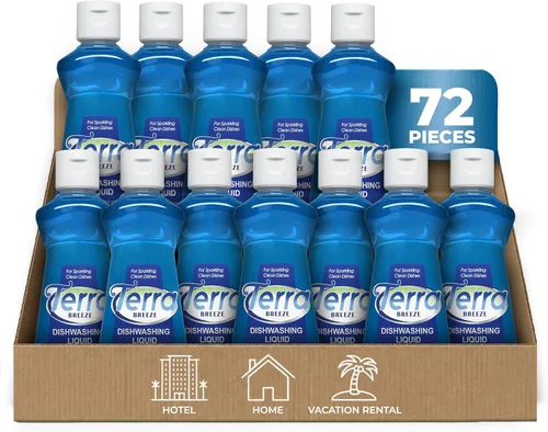 Miniatura 9 de 1-Shoppe All-in-Kit Terra Breeze Hotel - Jabón líquido para platos, 3.5 onzas (caja de 36)