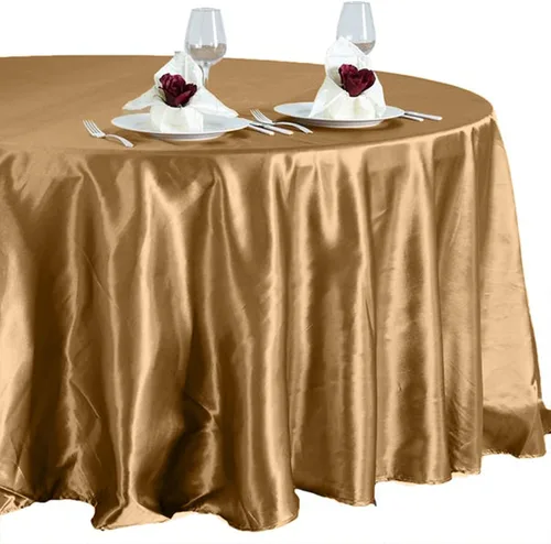 Miniatura 8 de BalsaCircle Mantel redondo de satén plateado de 108 pulgadas para bodas, fiestas, catering, cocina, comedor, eventos, cocina y comedor