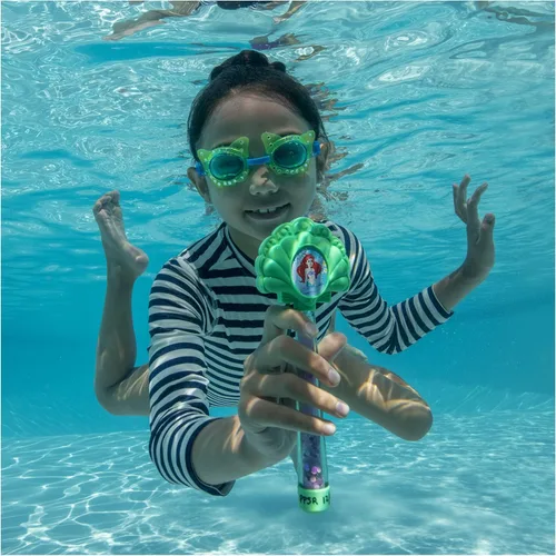 Miniatura 3 de SwimWays Disney Princess Ariel - Varitas de buceo con purpurina, paquete de 3, juguetes de baño y suministros de fiesta en la piscina para niños