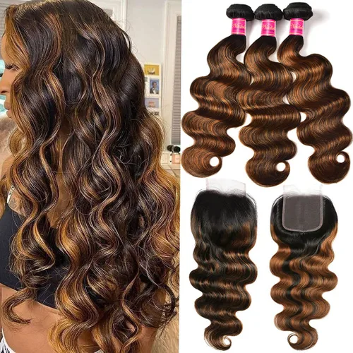 Miniatura 20 de Nadula Hair 7a, extensiones de cabello virgen brasileño con ondas, 3 mechones naturales de cabello brasileño con ondas sin procesar