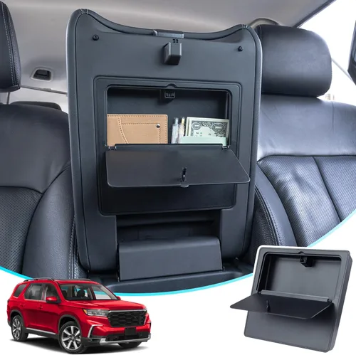 Miniatura 4 de PIMCAR Organizador oculto de consola central para Honda Pilot 2023-2025, 2024-2026 Honda Ridgeline/Passport Caja de almacenamiento oculta