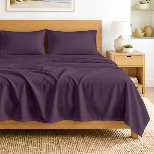 Miniatura 59 de SGI bedding Sábanas de Algodón Egipcio 100% Tamaño Full XL – Juego de Sábanas de 600 Hilos, Suaves, Frescas, Bolsillo Profundo de 16", Ropa de Cama