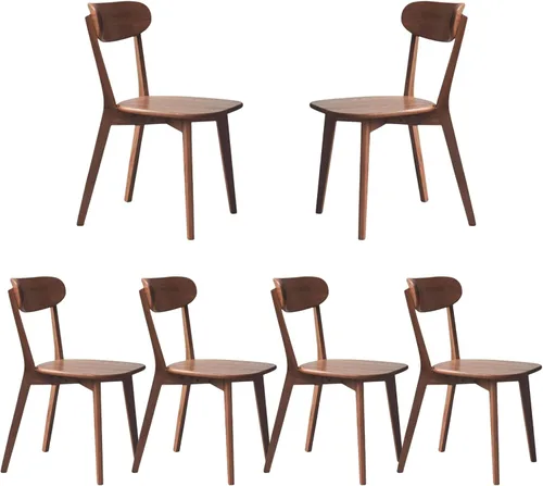 Miniatura 18 de Sillas de comedor de madera maciza 100% - Prácticas sillas de cocina - Silla de madera para comedor, cocina (1, negro)