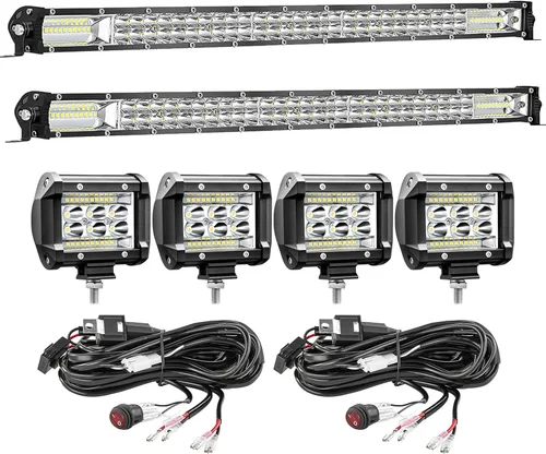 Miniatura 11 de Barras de luz LED delgadas de 12 pulgadas con arnés de cableado de 12 V (1) relé adicional de 24 V, 12 V 24 V camión, ATV, UTV, RV, Ezgo, carrito