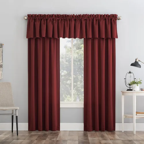 Miniatura 35 de Sun Zero Barrow - Panel de cortina para puerta con bolsillo para barra, de eficiencia energética, 54" x 72", color moca Marrón Mocha